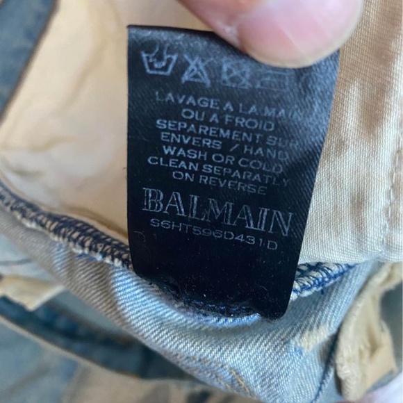 Balmain Moto Jeans (MEN) - Picture 2 of 10